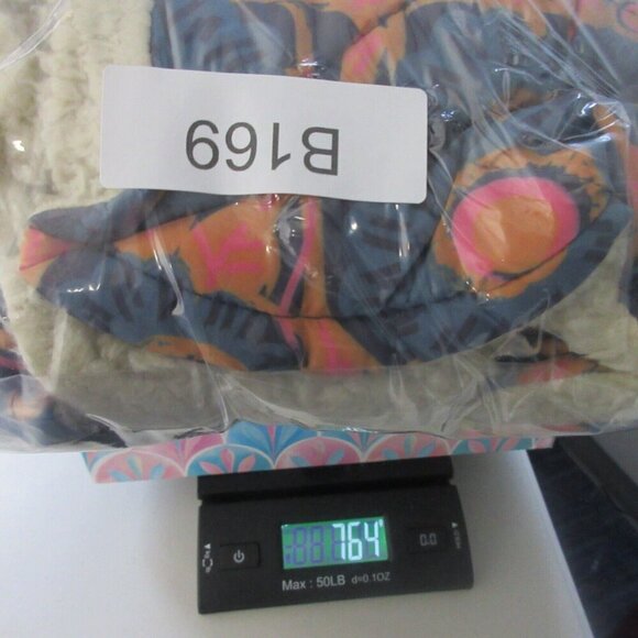 Natural Life Kimono Sherpa Jacket Women L XL Snap Hooded Boho Oversized Hood 764 - Picture 16 of 16